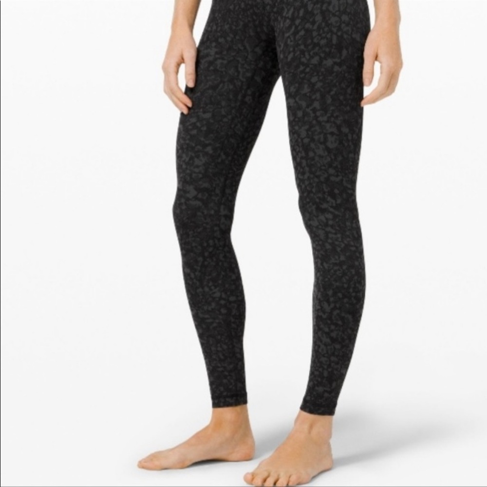 Lululemon Align 28 Wild Thing Deep Coal Multi